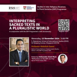 SRP lecture on 13 nov