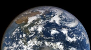 Four tropical cyclones converge toward the Philippines in November 2024, as captured in this image from NASA Earth Observatory. This highlights the urgent need for robust contingency planning —shifting from responding to and recovering from the impacts of one cyclone to preparing for the next.
Image from NASA Visible Earth.