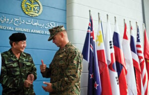 Having forged a strong foundation for regional defence cooperation over the past 15 years, the ADMM-Plus will need to consider how to advance its agenda amid present challenges. Image source: Lance Cpl. Kasey Peacock via Flickr.