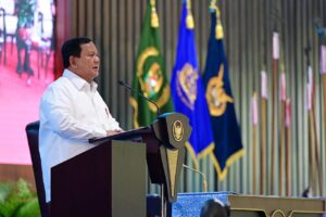 President Prabowo Subianto’s early defence policy reflects a pragmatic effort to strengthen strategic autonomy and state capacity through military modernisation and diplomacy. Image source: BPMI Setpres/Muchlis Jr. President Prabowo Subianto’s early defence policy reflects a pragmatic effort to strengthen strategic autonomy and state capacity through military modernisation and diplomacy. Image source: BPMI Setpres/Muchlis Jr.