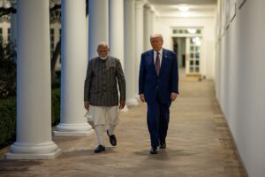 Despite trade tensions, the United States remains central to India’s efforts to improve its economic security, with Indian Prime Minister Narendra Modi and US President Donald Trump recently adopting a more conciliatory tone. Image source: Wikimedia Commons. Despite trade tensions, the United States remains central to India’s efforts to improve its economic security, with Indian Prime Minister Narendra Modi and US President Donald Trump recently adopting a more conciliatory tone. Image source: Wikimedia Commons.