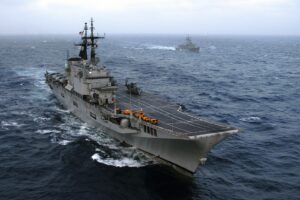 Buying a used Italian aircraft carrier highlights a potential trade-off in procurement for Indonesia between immediate operational needs and long-term industrial and fiscal priorities. Image source: Wikimedia Commons. Buying a used Italian aircraft carrier highlights a potential trade-off in procurement for Indonesia between immediate operational needs and long-term industrial and fiscal priorities. Image source: Wikimedia Commons.