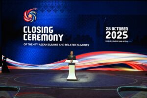 Malaysian Prime Minister Anwar Ibrahim’s constructive engagements with external partners, including the United States and China, reflect his broader effort to balance Malaysia’s strategic relationships and promote inclusive multilateralism. Image source: ASEAN Secretariat. Malaysian Prime Minister Anwar Ibrahim’s constructive engagements with external partners, including the United States and China, reflect his broader effort to balance Malaysia’s strategic relationships and promote inclusive multilateralism. Image source: ASEAN Secretariat.